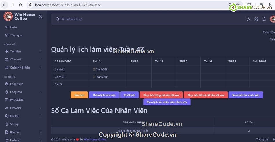 quản lý bán hàng,Laravel,SQL,quản lý,code bán hàng